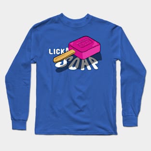 Lick a Soap - Whimsical Soap Bar Lollipop Long Sleeve T-Shirt